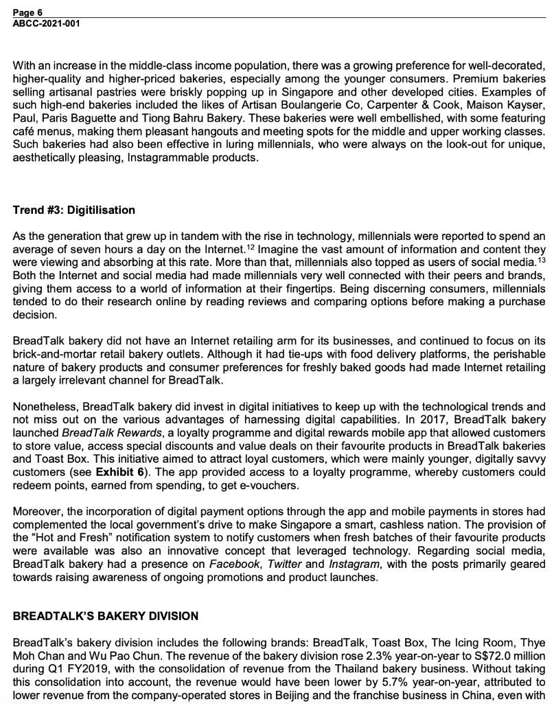 4 divisions of BreadTalk Group. FY 2018 Group Revenue (highest to lowest)
