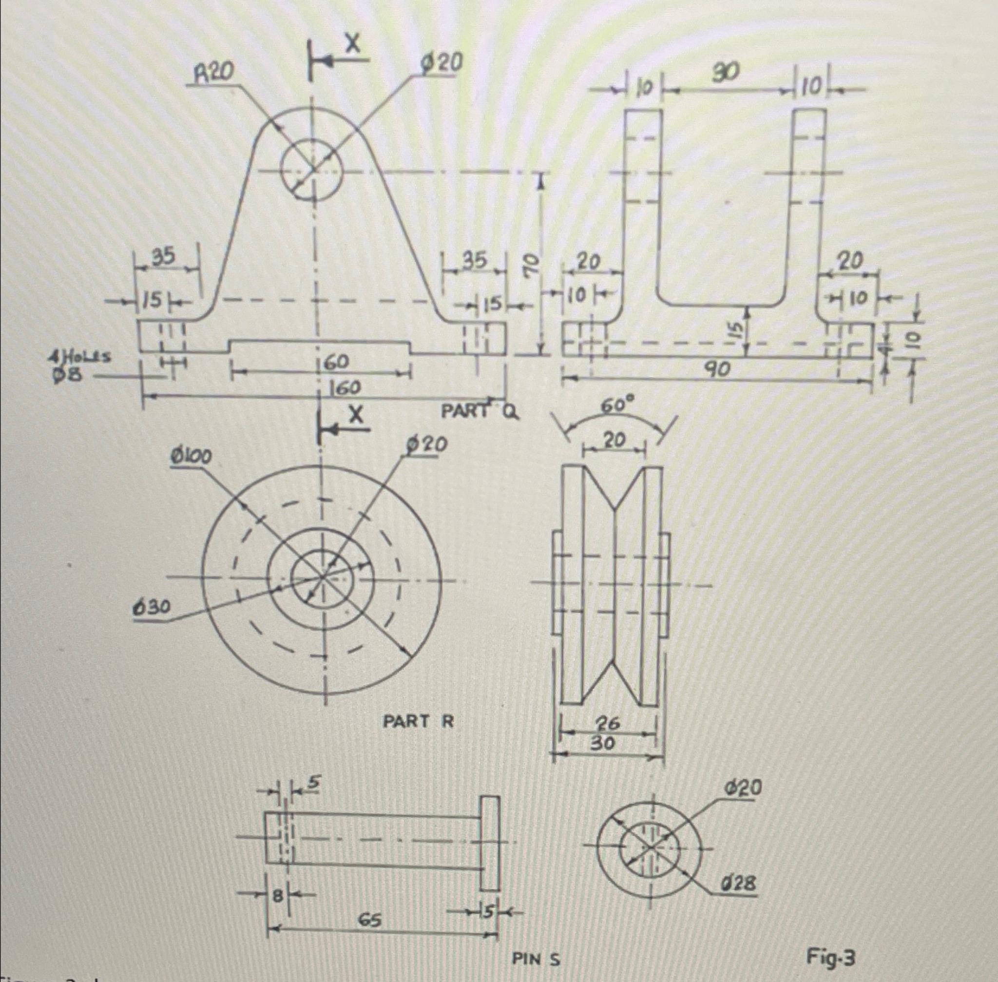  What would be a suitable parts list for the items? 