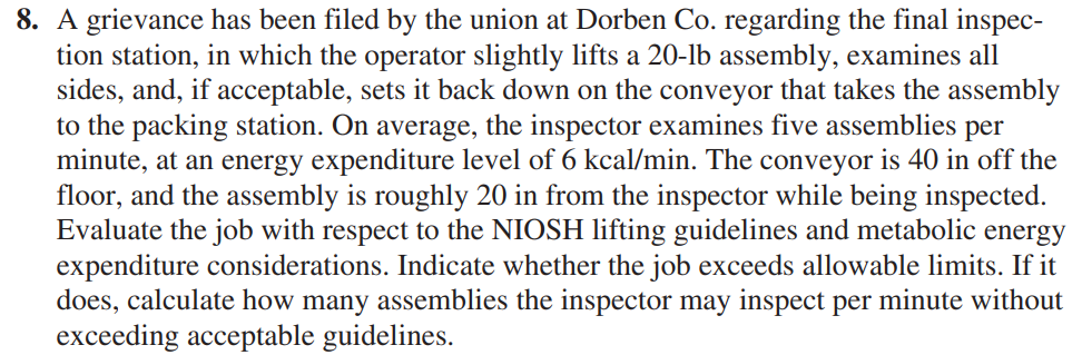 Extension Question: Redesign the workstation by changing the H and V parameters