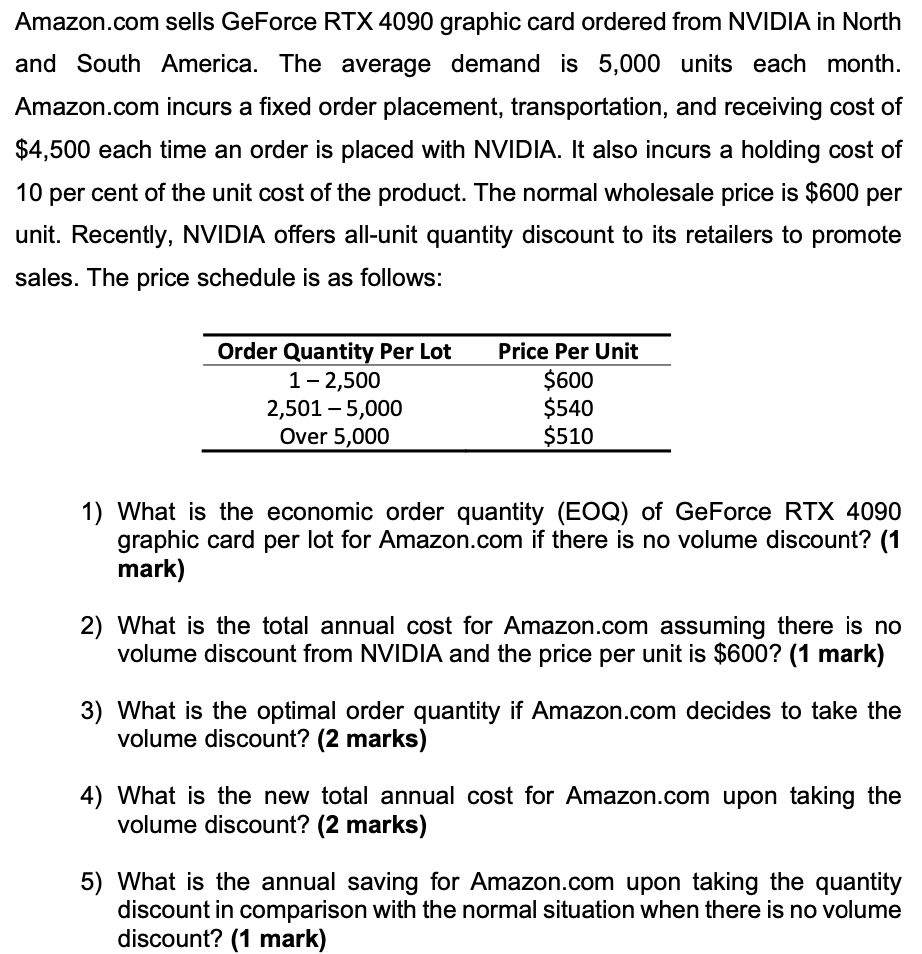 Amazon.com sells GeForce RTX 4090 graphic card ordered from NVIDIA in