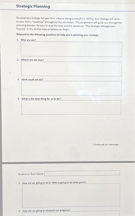  Developing a strategy for your firm is key to being suctetsful