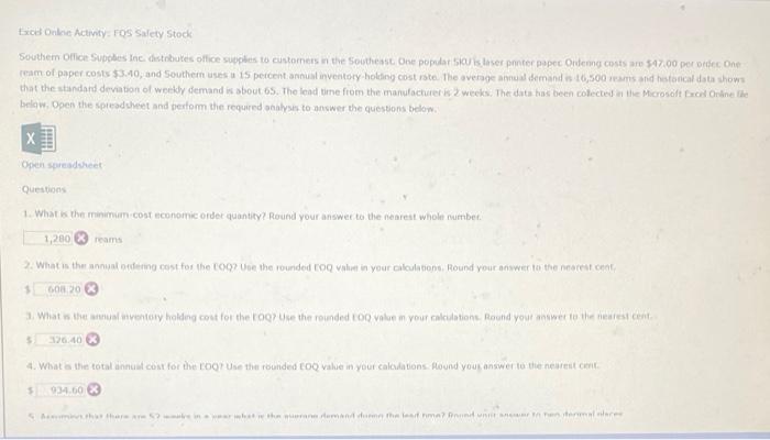 thein uses a is peicent annual inveatory holding cost rote. The overage