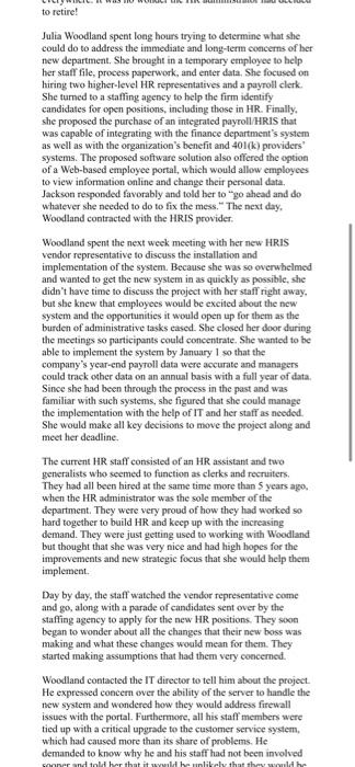 document Woodland contacted the IT director to tell him about the project.