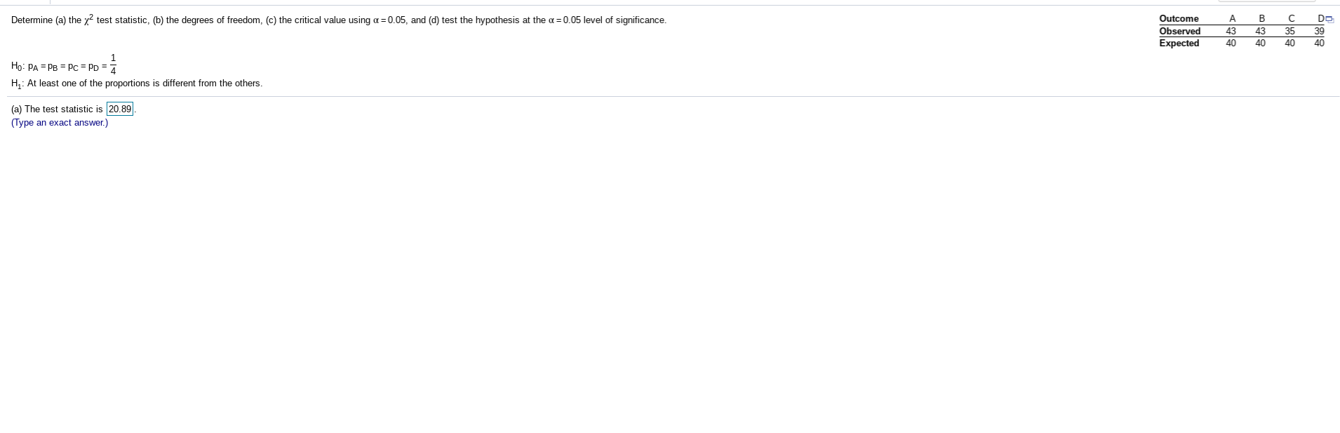 need help with a through d please Determine (a) the y' test