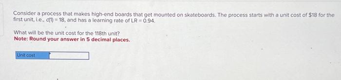  Consider a process that makes high-end boards that get mounted on