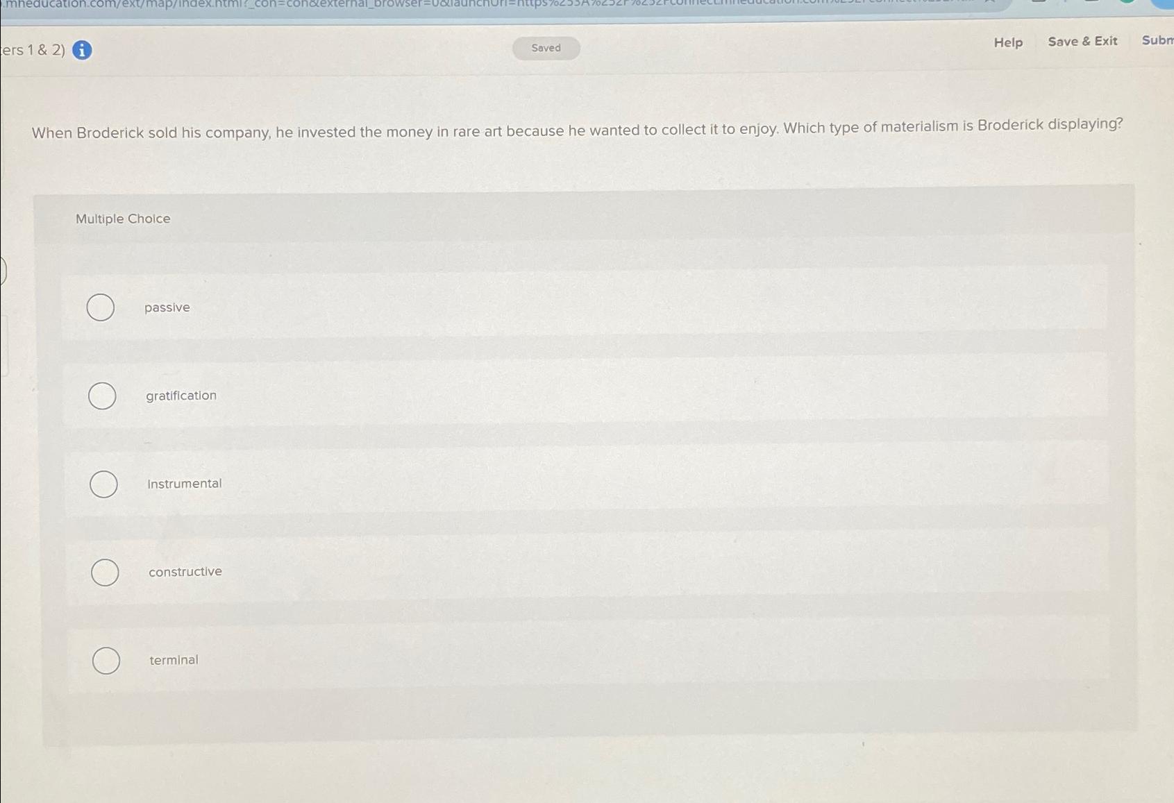  ers 1&2(i) Help Save & Exit Subn When Broderick sold his