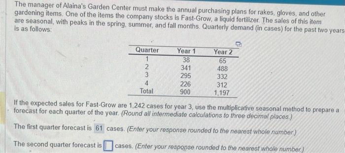 if you could provide the second, third, and fourth quarter forecast that