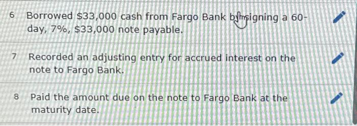 Company entered into the following transactions involving short-term liabilities Year 1 Apr11