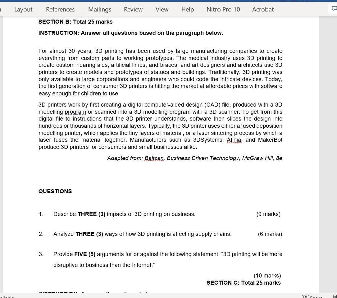 INSTRUCTION: Answer all questions based on the paragraph below. For almost