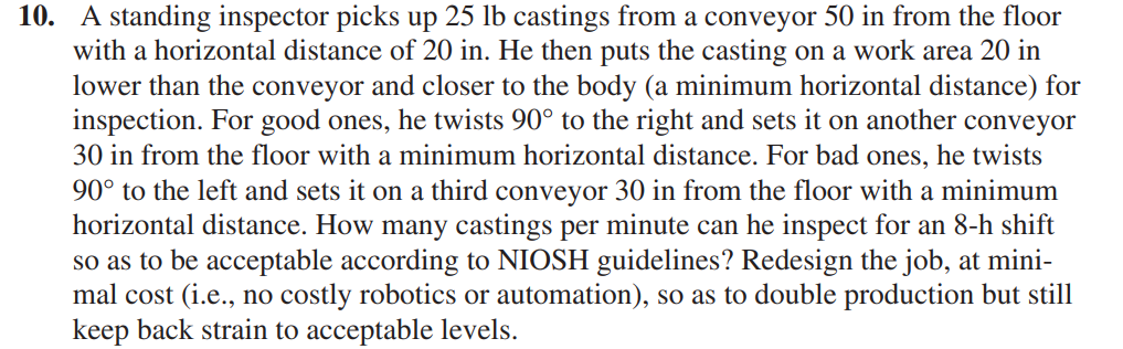 Extension Question: Redesign the workstation to achieve 30 jobs(lifts)/hour. In your answer,