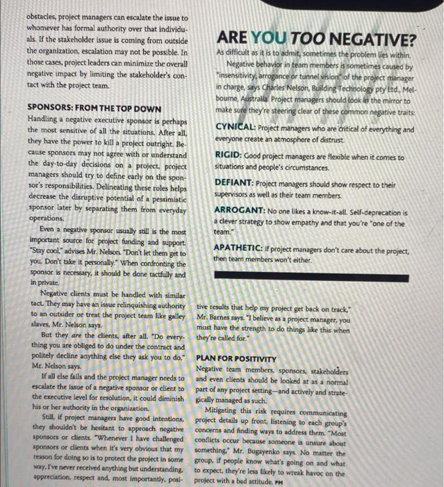 person you know (no names!) Do the following: - Describe which of