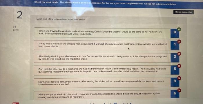 process. This activity is important because a person who can identily and