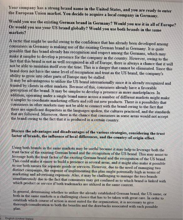 company's market segmentation when deciding to use both brands in the same