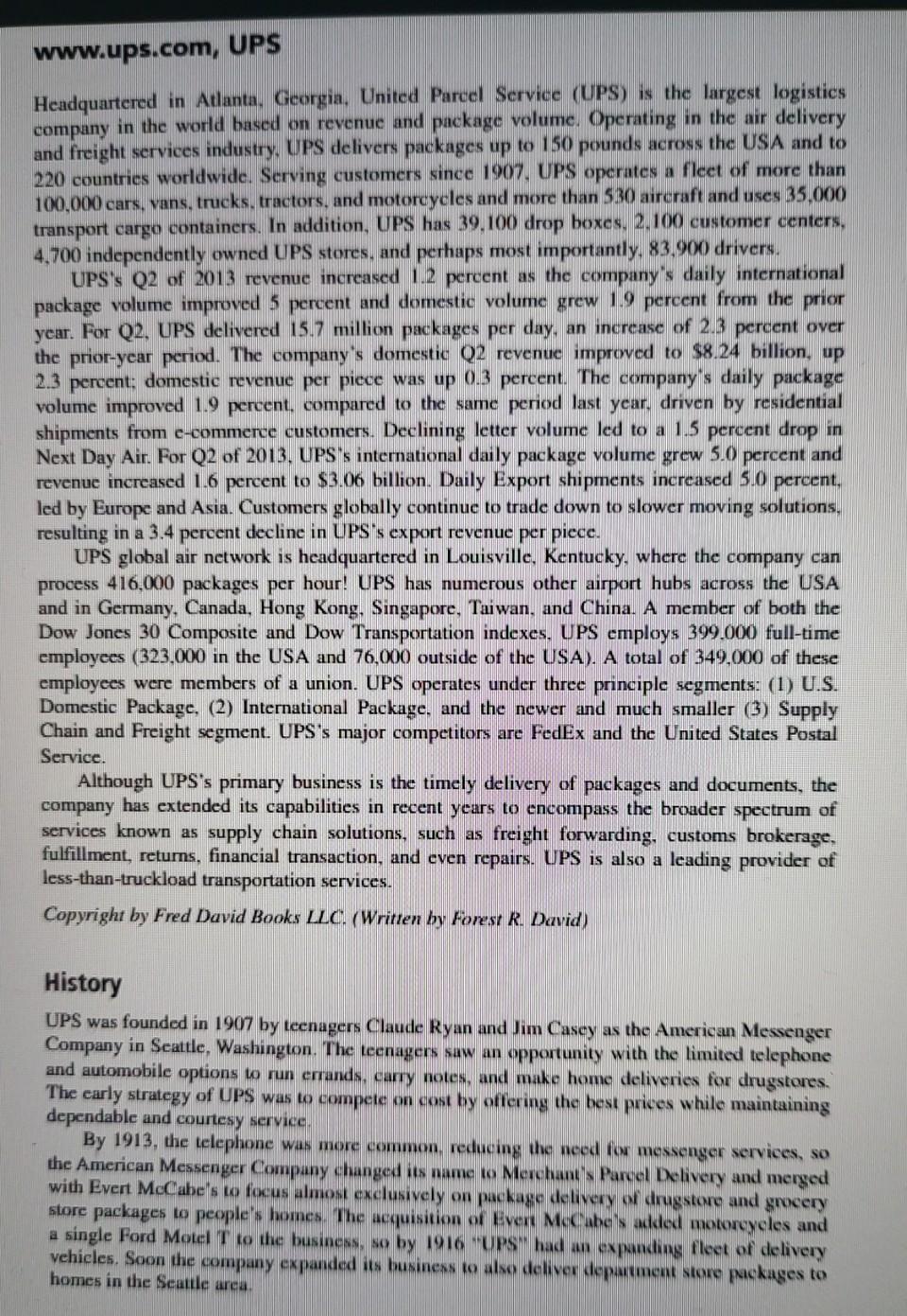 Propose a vision statement for this company 2) Propose a mission stateme