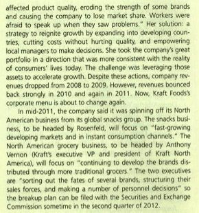 Although that slogan may say what many people think Kraft Foods is