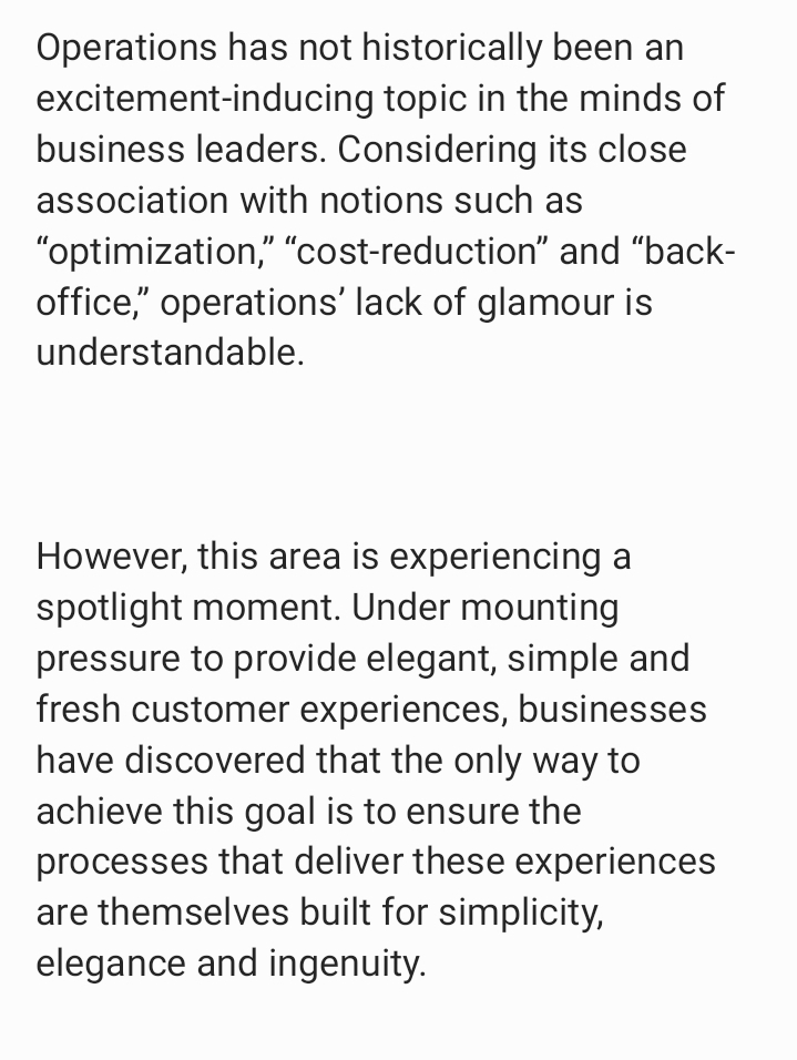 their business by radically modernizing their operations. In the context of modern