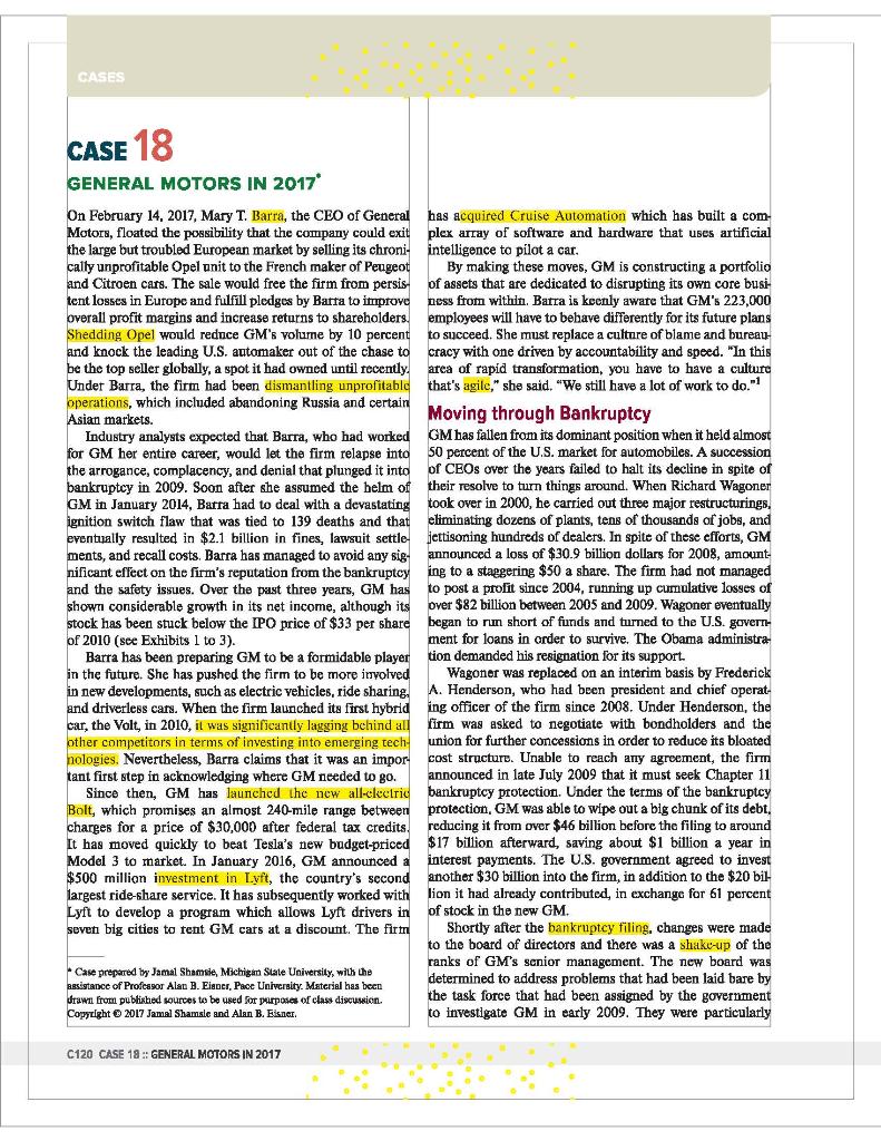  Create a performance analysis and objectives in context with divisional plans