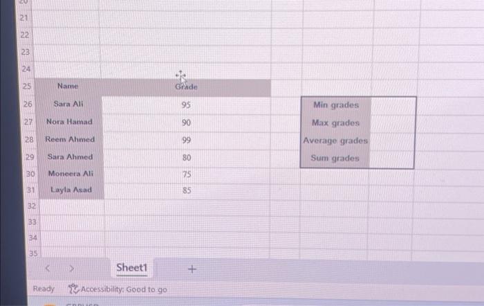 please help solev this with steps please helllp Ready \{? Accessibility: Good