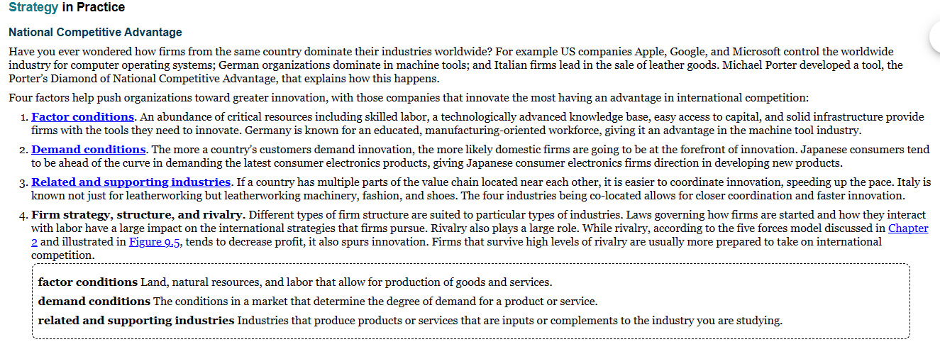 MBA695 Strategic Management Assignment: After reading the article by Michael Porter on