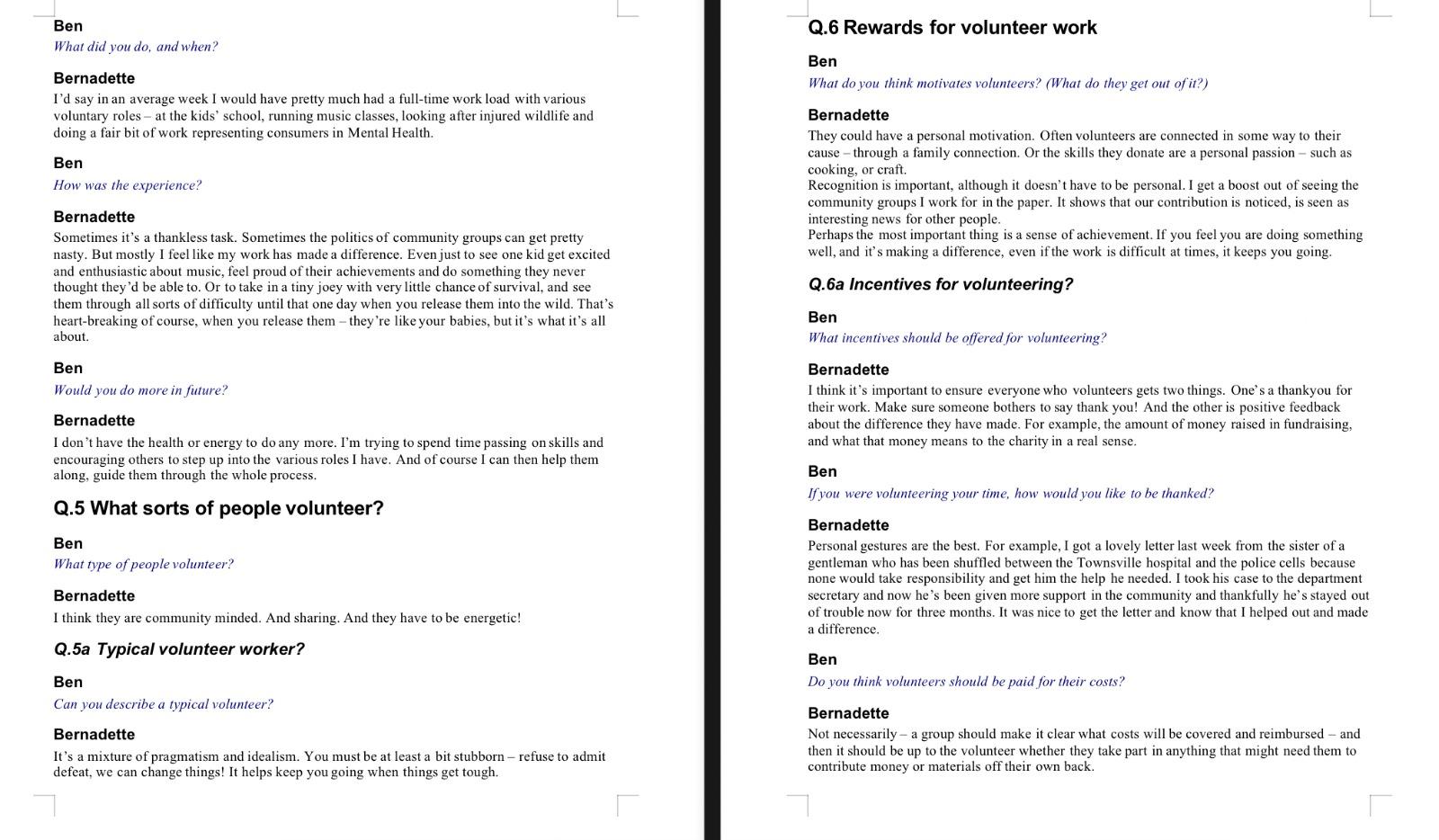 of time Feelings about current use of time Time use 10 years