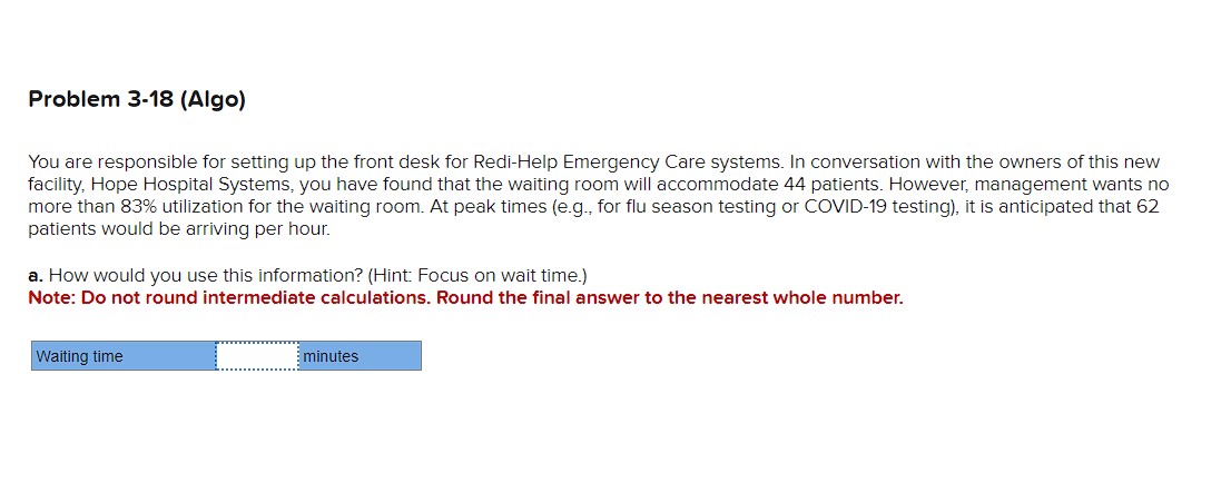 You are responsible for setting up the front desk for Redi-Help Emergency