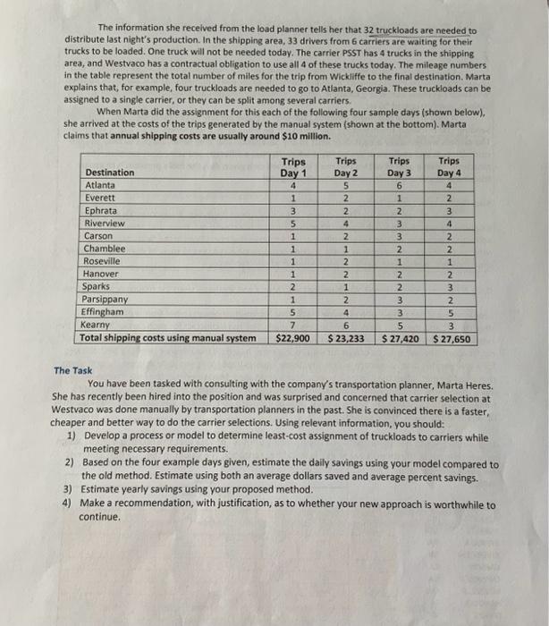 Please help Business Case 1: MOTUR Eockground Each year, Westvaco sells more