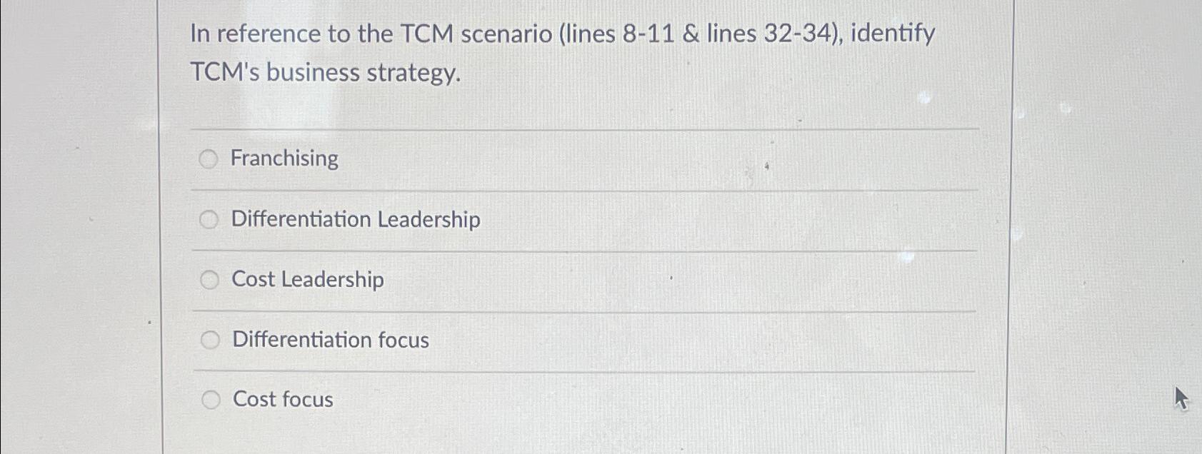  In reference to the TCM scenario (lines 8-11 & lines 32-34),