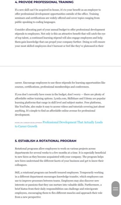 offering professional development opportunities boosts employee engagement and attracts the top talent.