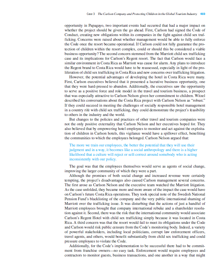 what decision was made; what actions were taken; who were the affected