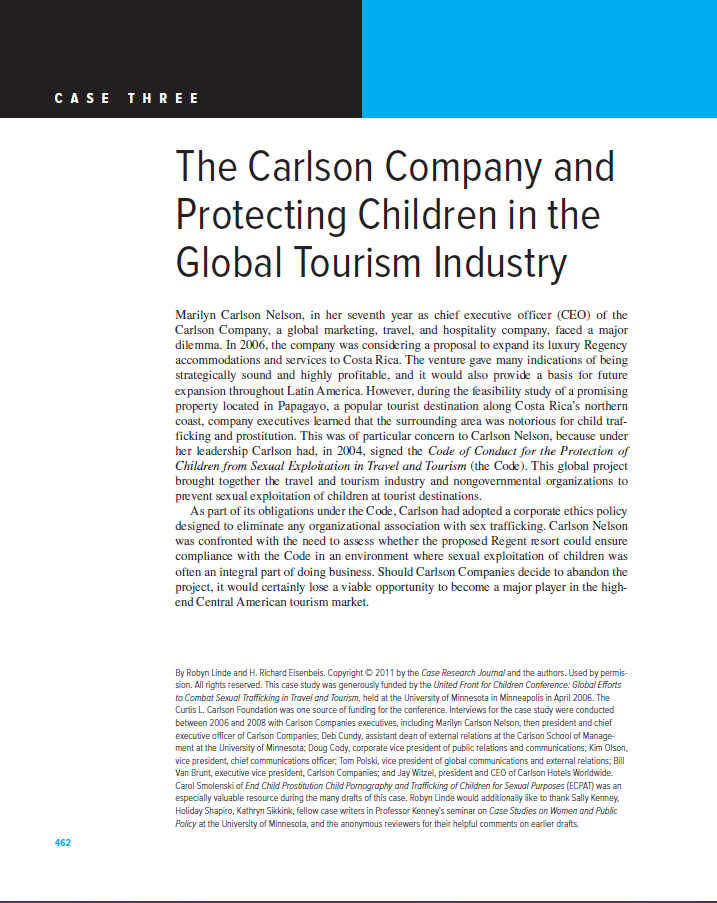 resort to create an environment intolerant of child sex trafficking without losing