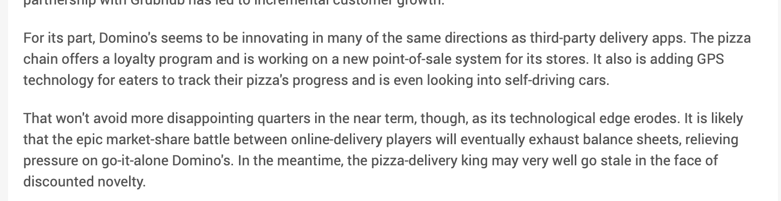 Pizza? What is the value chain strategy of Dominos Pizza, so to