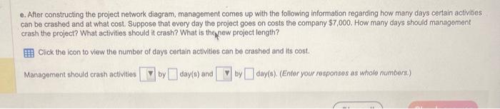 LETTER E. IT IS ONE QUESTION More Info a. Choose the correct