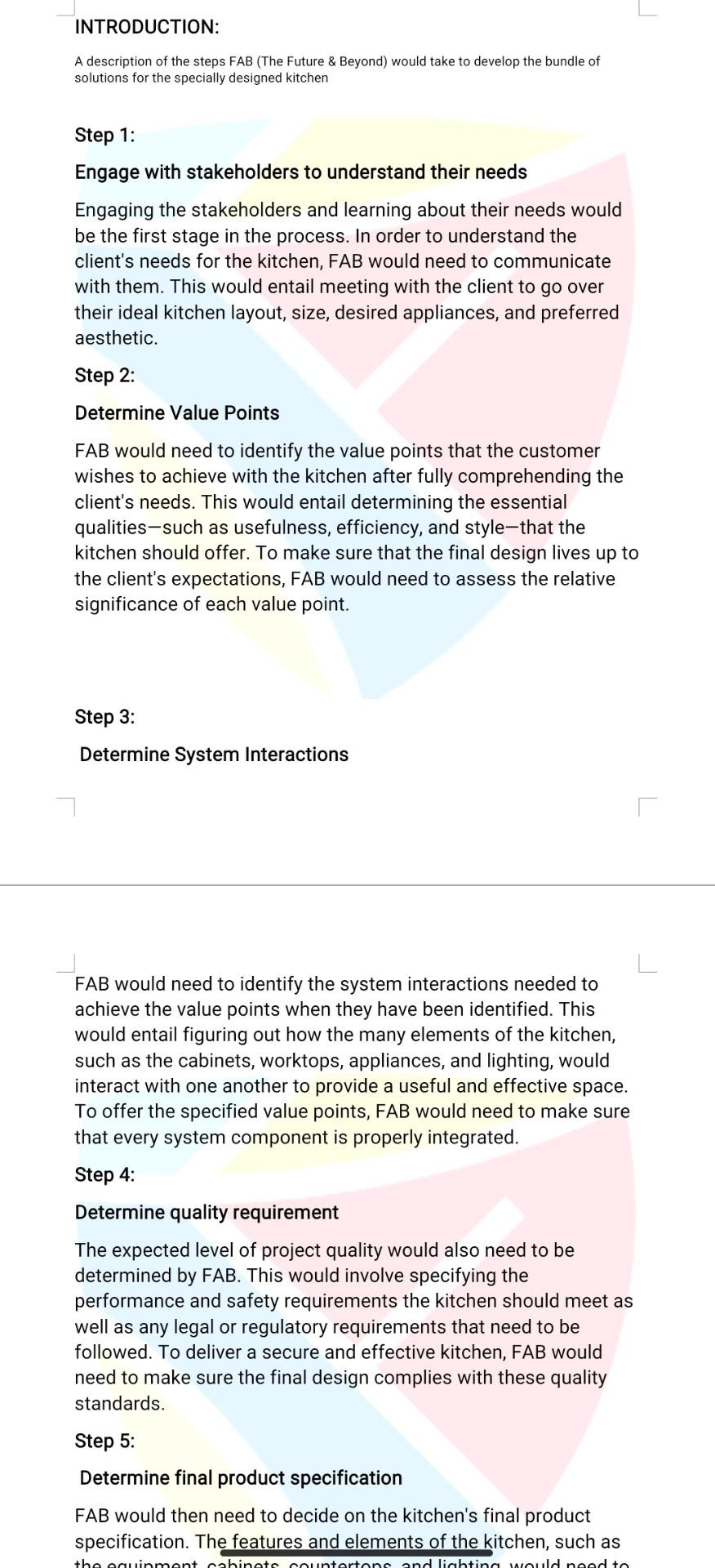  Applied Learning Case Study-2: Value Delivery - The Project Plan Guidelines:
