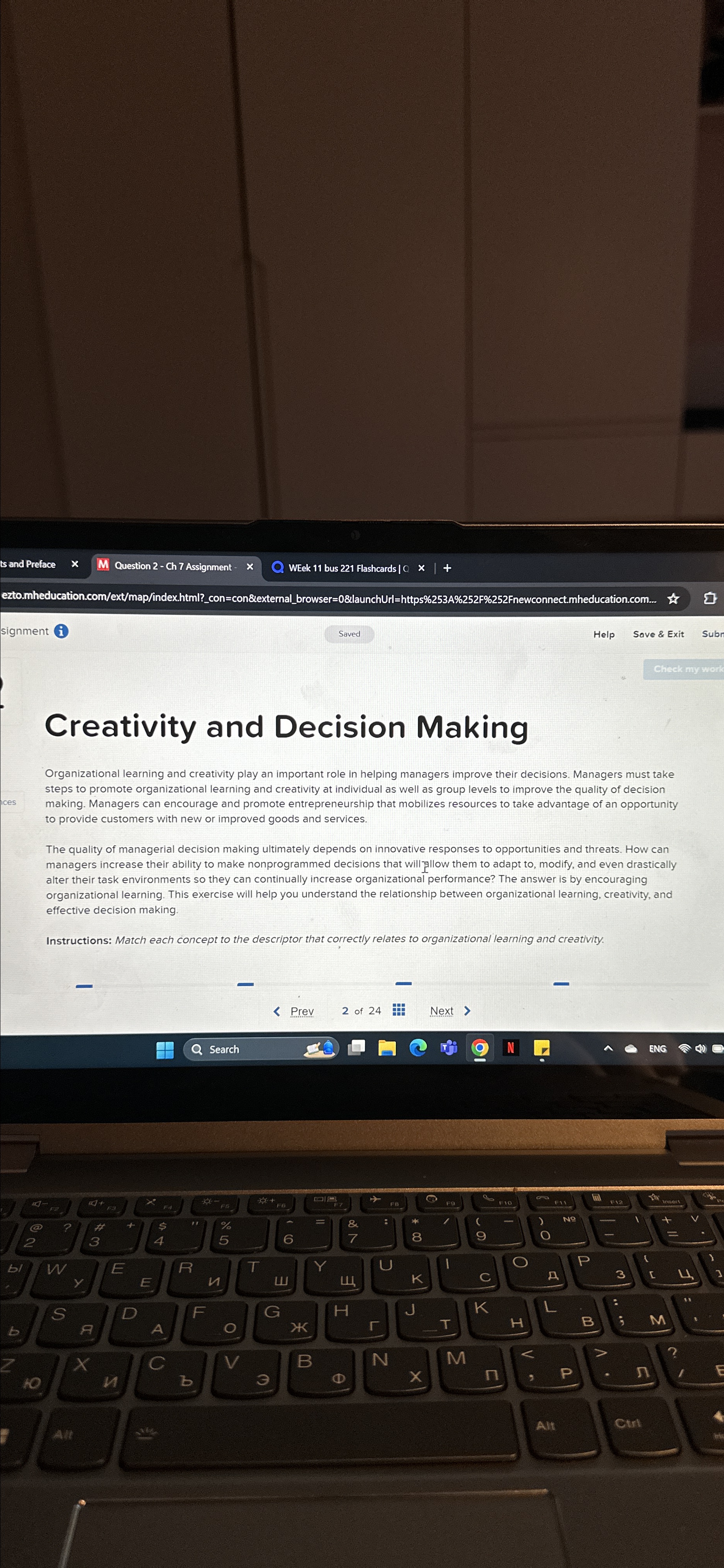  Creativity and Decision Making Organizational learning and creativity play an important