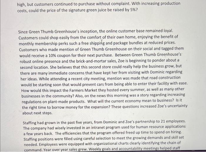 - Human Resources - Noah - Lead manager of Greenhouse Workers -