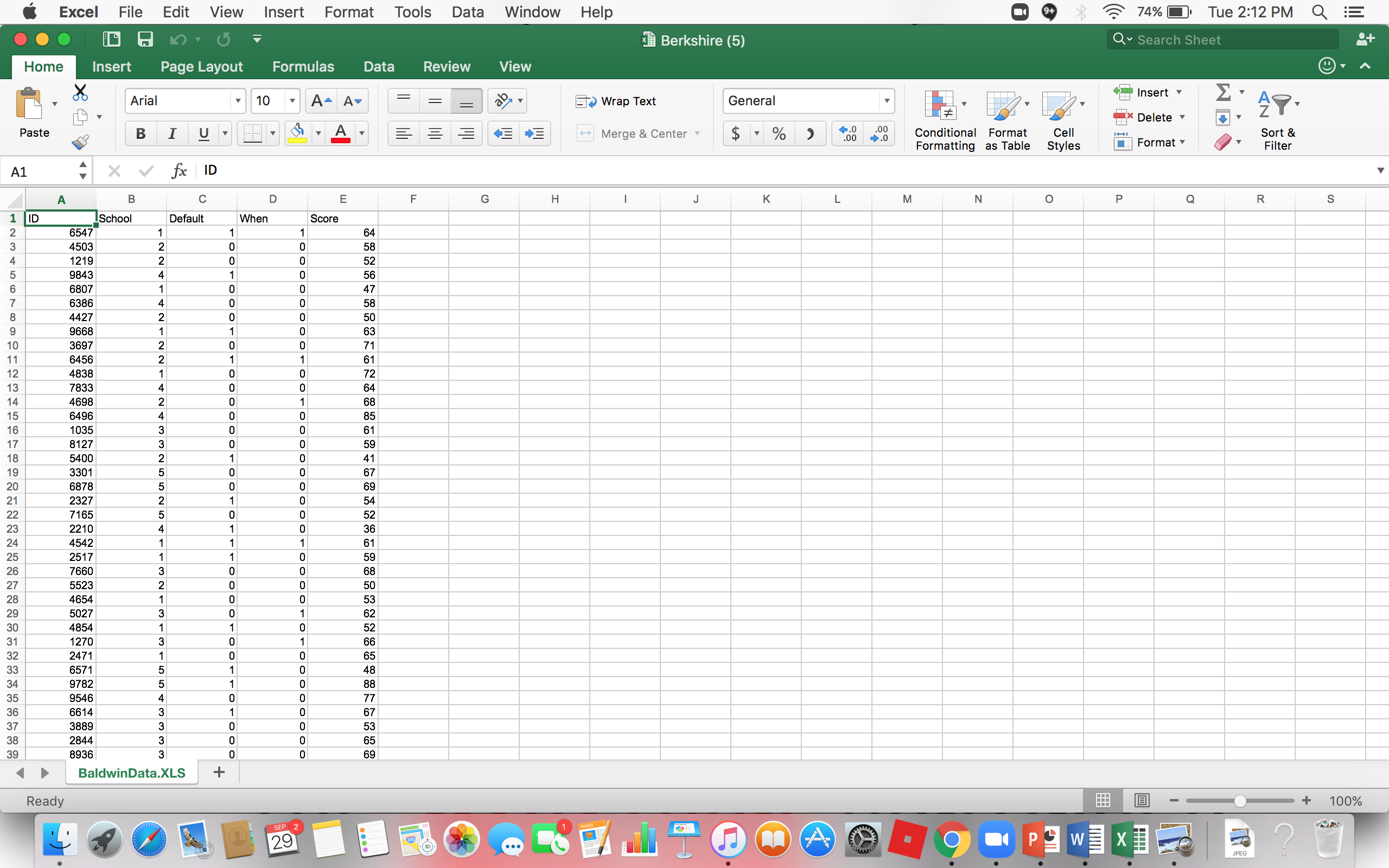 Based on the data, is defaulting on the computer payments independent of