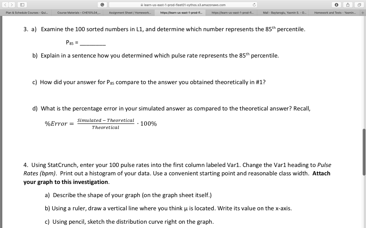 Cl 0 E El 3. a} Examine the 100 sorted numbers in