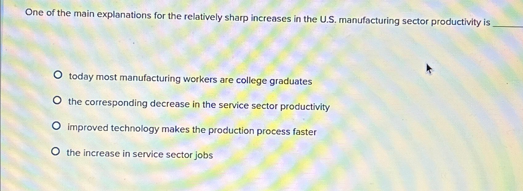  One of the main explanations for the relatively sharp increases in