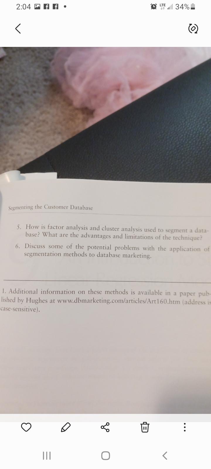  5. How is factor analysis and cluster analysis used to segment