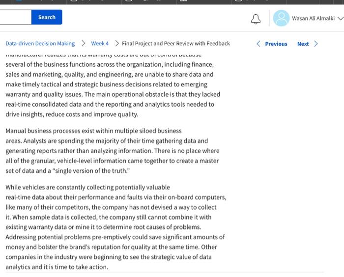 select one of the topics provided below or (2) you may provide