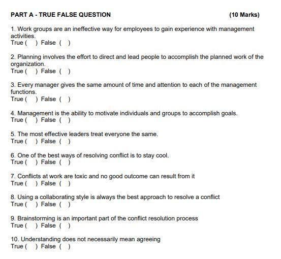 PLEASE ANSWER ALL QUESTION. THANK YOU 1. Work groups are an