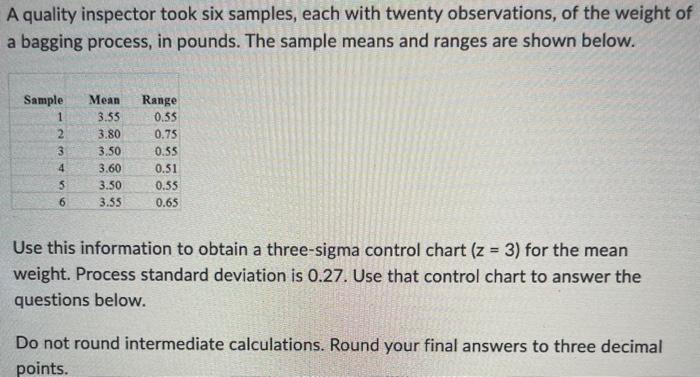  1. What is the upper control limit? 2. What is the