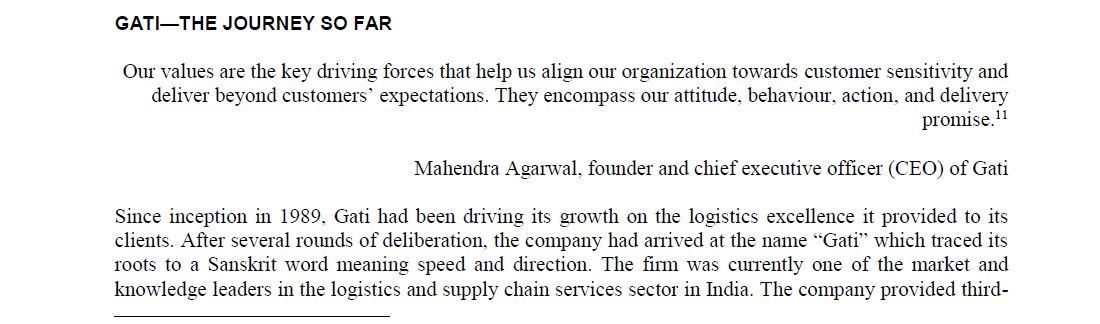 improvement. EXHIBIT 1: WEEKLY COUNT OF COMPLAINTS-GATI'S CUSTOMER CARE DEPARTMENT He turned