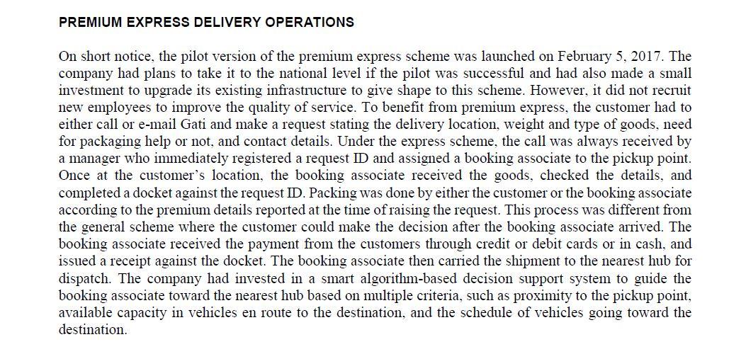 of the shipment deliveries for the last week from which he learned