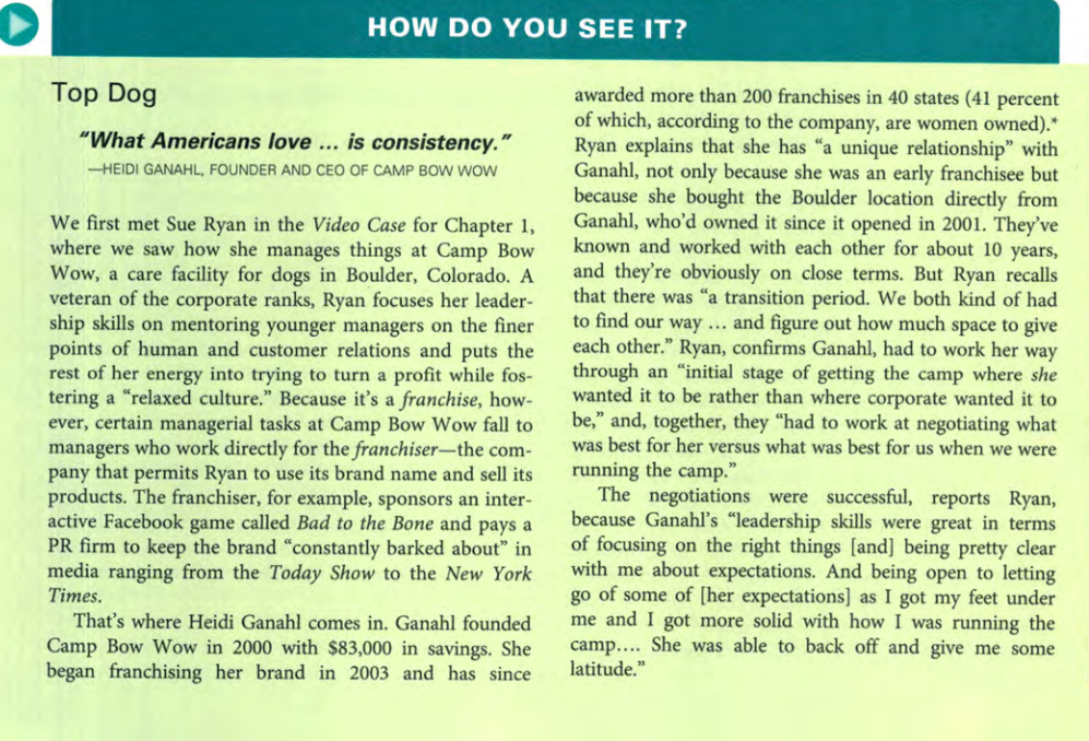  Please answer the case questions HOW DO YOU SEE IT? Top