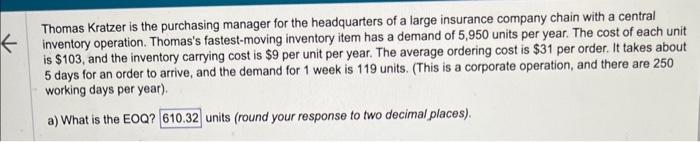  please help answer all! Thomas Kratzer is the purchasing manager for
