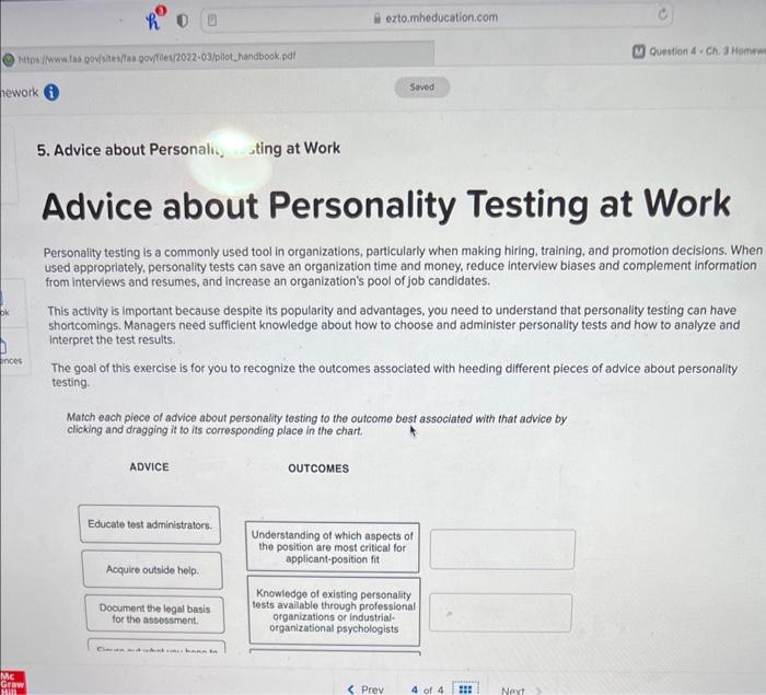  Advice about Personality Testing at work Personality testing is a commonly