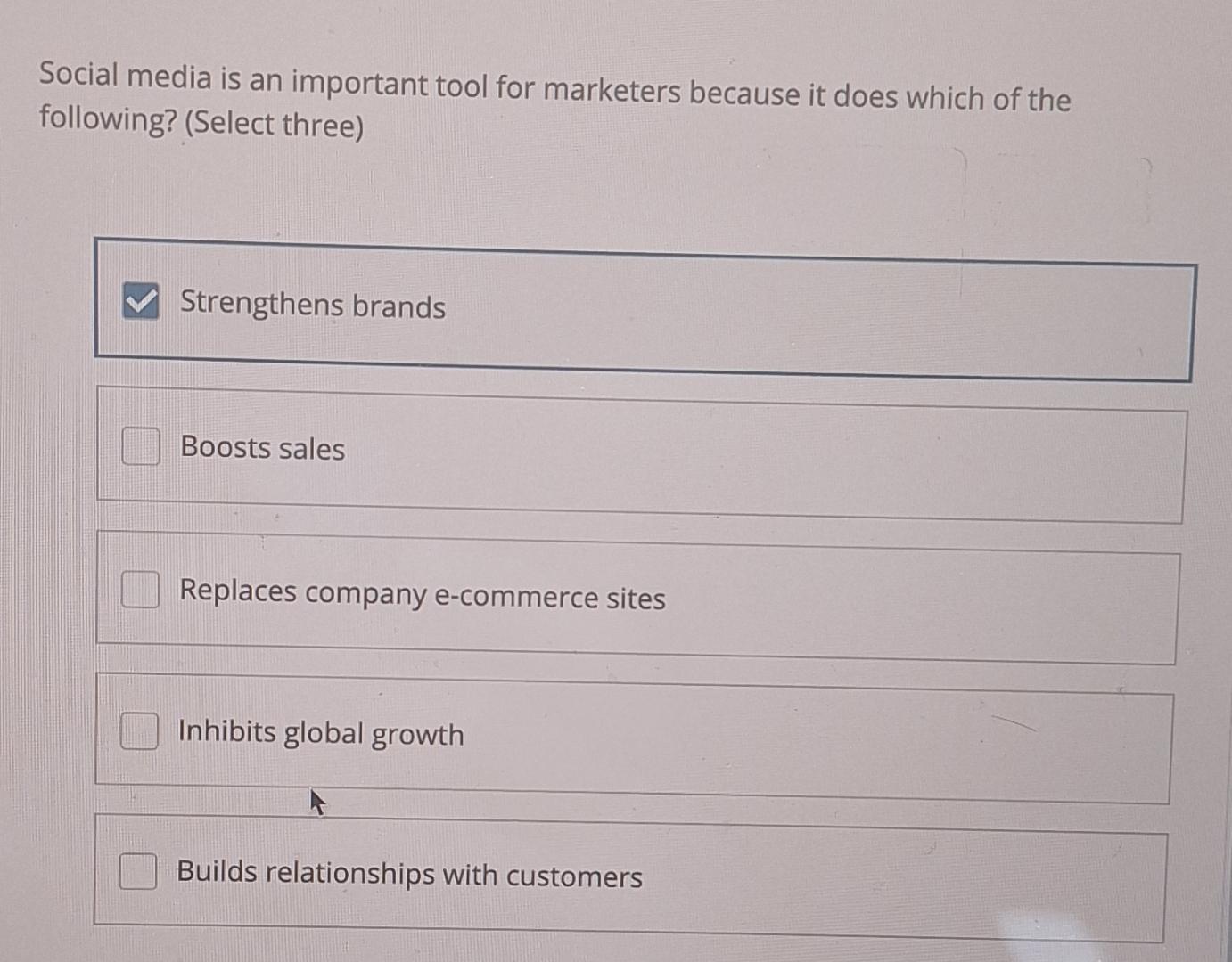  Social media is an important tool for marketers because it does