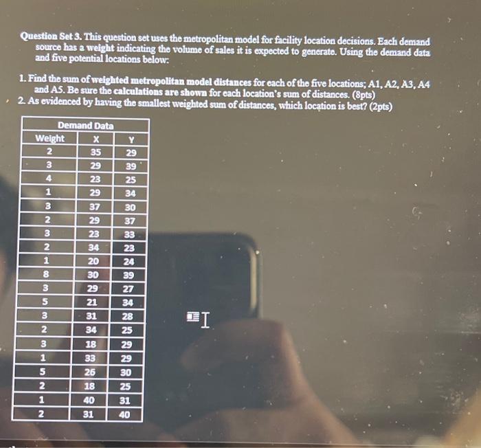 q set 3. please use excel formulas and show the formas for