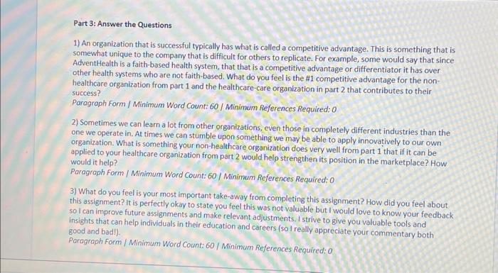 company you work for, your favorite restaurant chain, etc. any company that